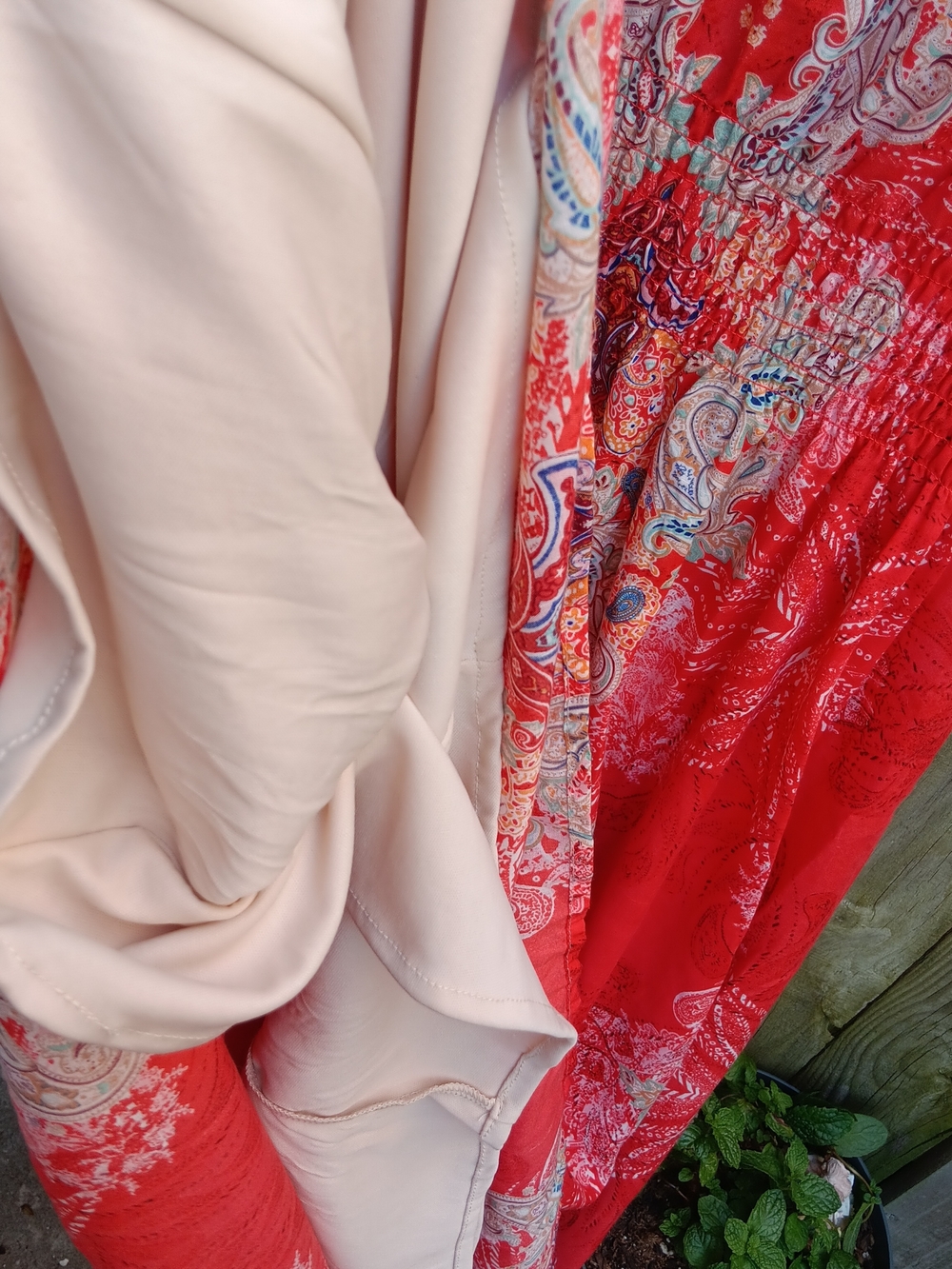 Reba 🎂 Coral Lace-Detail Maxi Dress - Picture 8 of 13